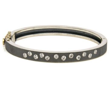 Laura Bangle - Silver & Diamond